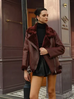 COMMENSE Zipper Belted Soft Fleece Jacket* Outerwear|Jackets