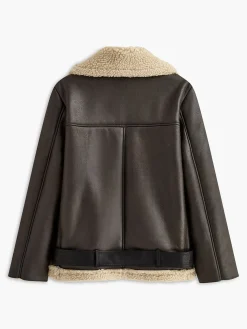 COMMENSE Zipper Belted Soft Fleece Jacket* Outerwear|Jackets