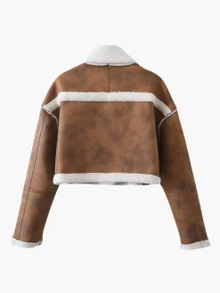 COMMENSE Zipper Fleece Short Coat* Outerwear|Jackets