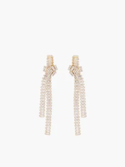 COMMENSE Zircon Creative Knotted Tassel Earrings* Earrings|Accessories